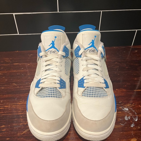 Air Jordan 4 Military Blue Size 11 No Box 2012 Release - Picture 6 of 9